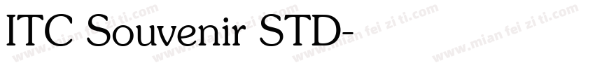 ITC Souvenir STD字体转换